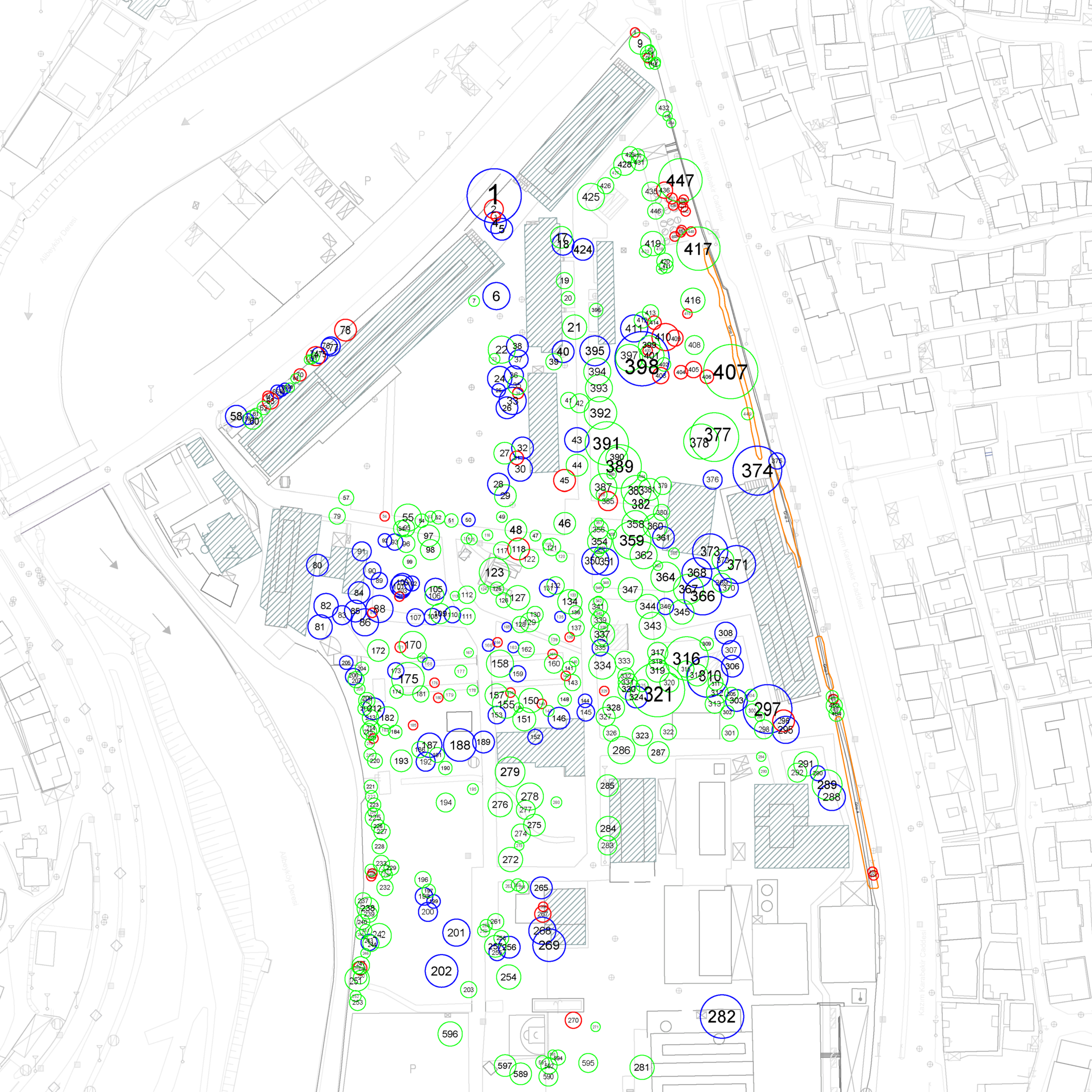 ağaç rölöve planı